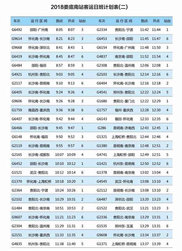 娄底火车站最新时刻表详解